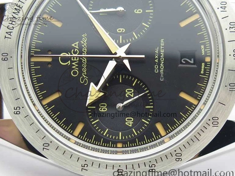 0208 Speedmaster ’57 Co-Axial OMF 1:1 Best Edition Black Dial A9300 (Free Leather Strap) Cozy 8137